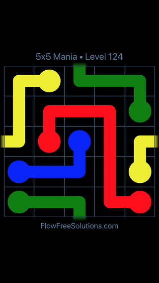 Solution and Answer to the Puzzle for Warps 5x5 Mania Level 124