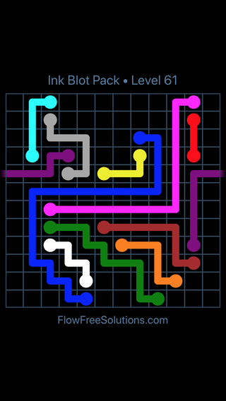 Solution and Answer to the Puzzle for Warps Inkblot Pack Level 61