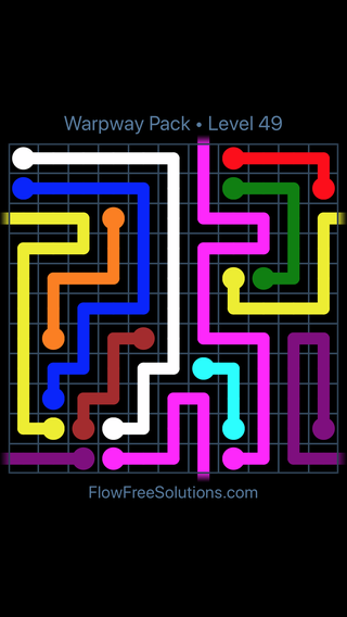 Solution and Answer to the Puzzle for Warps Warpway Pack Level 49