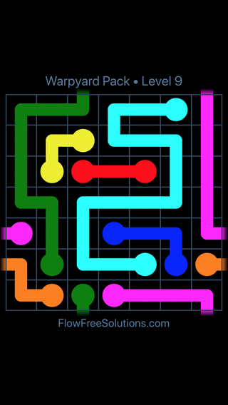 Solution and Answer to the Puzzle for Warps Warpyard Pack Level 9
