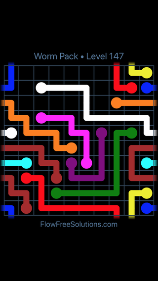 Solution and Answer to the Puzzle for Warps Worm Pack Level 147