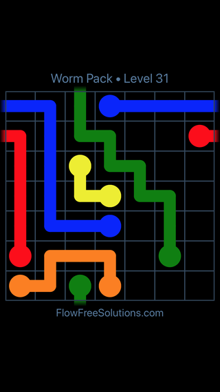 Solution and Answer to the Puzzle for Warps Worm Pack Level 31