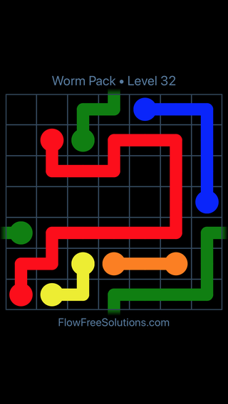 Solution and Answer to the Puzzle for Warps Worm Pack Level 32
