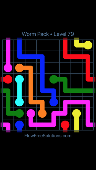 Solution and Answer to the Puzzle for Warps Worm Pack Level 79